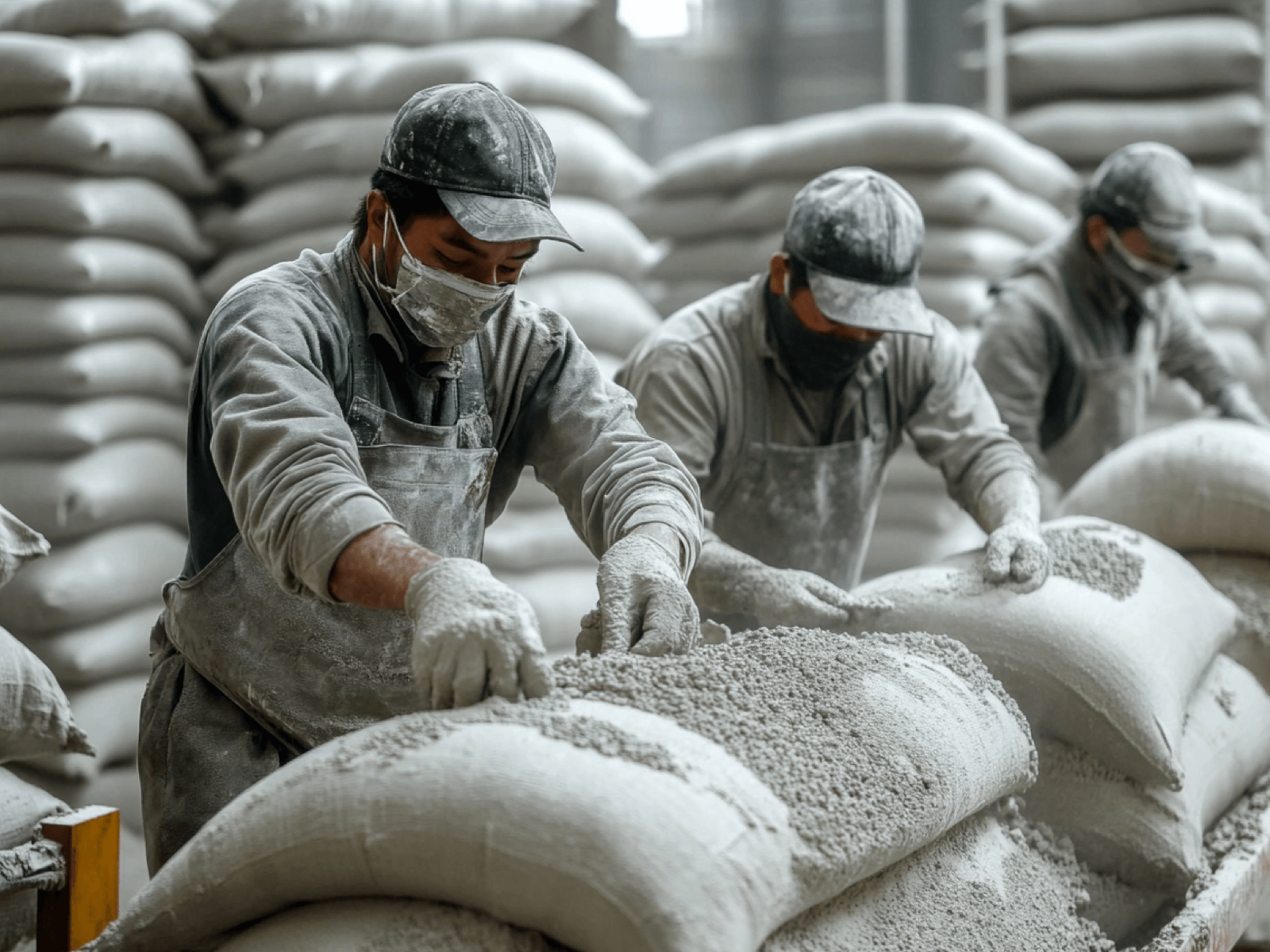 Dust Removal in Cement Packaging Workshop