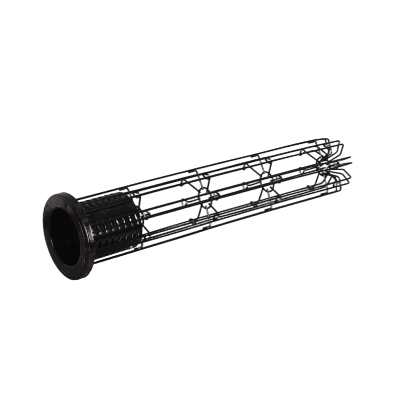 Industrial bag cage configurations and filter bag accessories