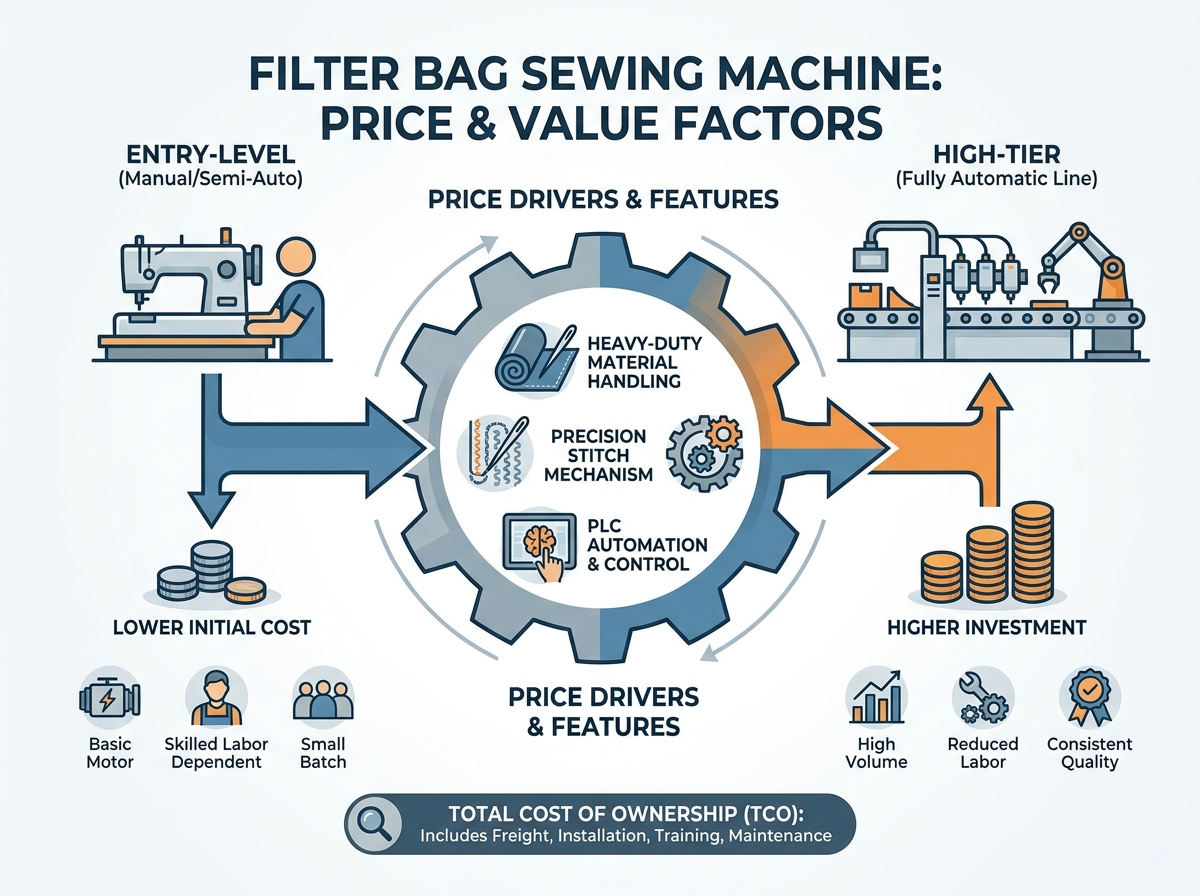 Filter Bag Sewing Machine core evaluation and heavy-duty material handling