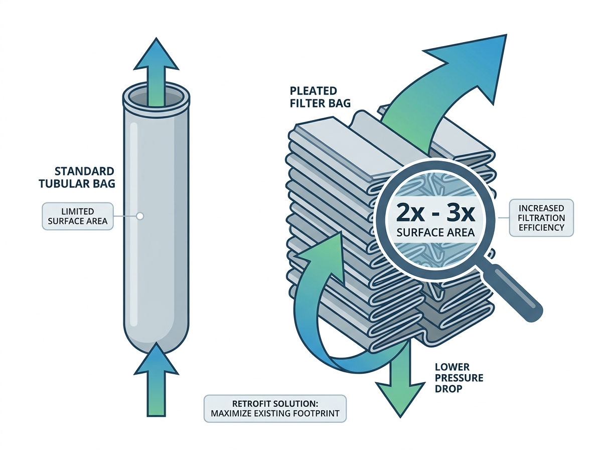 Industrial Pleated Filter Bags